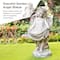 Glitzhome® 21" MGO Angel Garden Statue with Birdfeeder